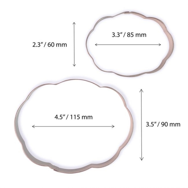 Cookie Cutter Set/2 - Plaque Style 3